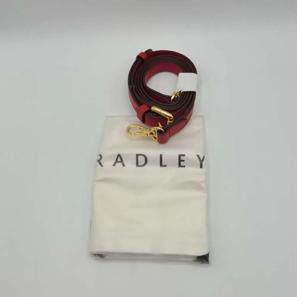 Radley London Small Red Leather Heart Zip Top Crossbody NWT! NEW!
